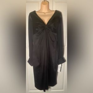NWT Adrianna Papell Black Midi dress size 14